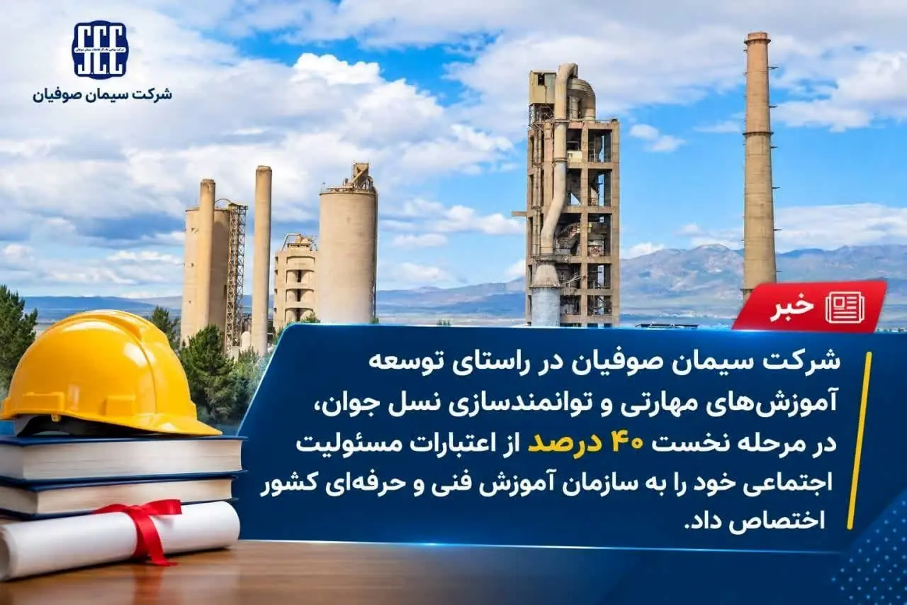 تداوم حمایت سیمان صوفیان از توسعه آموزشهای مهارتی جوانان