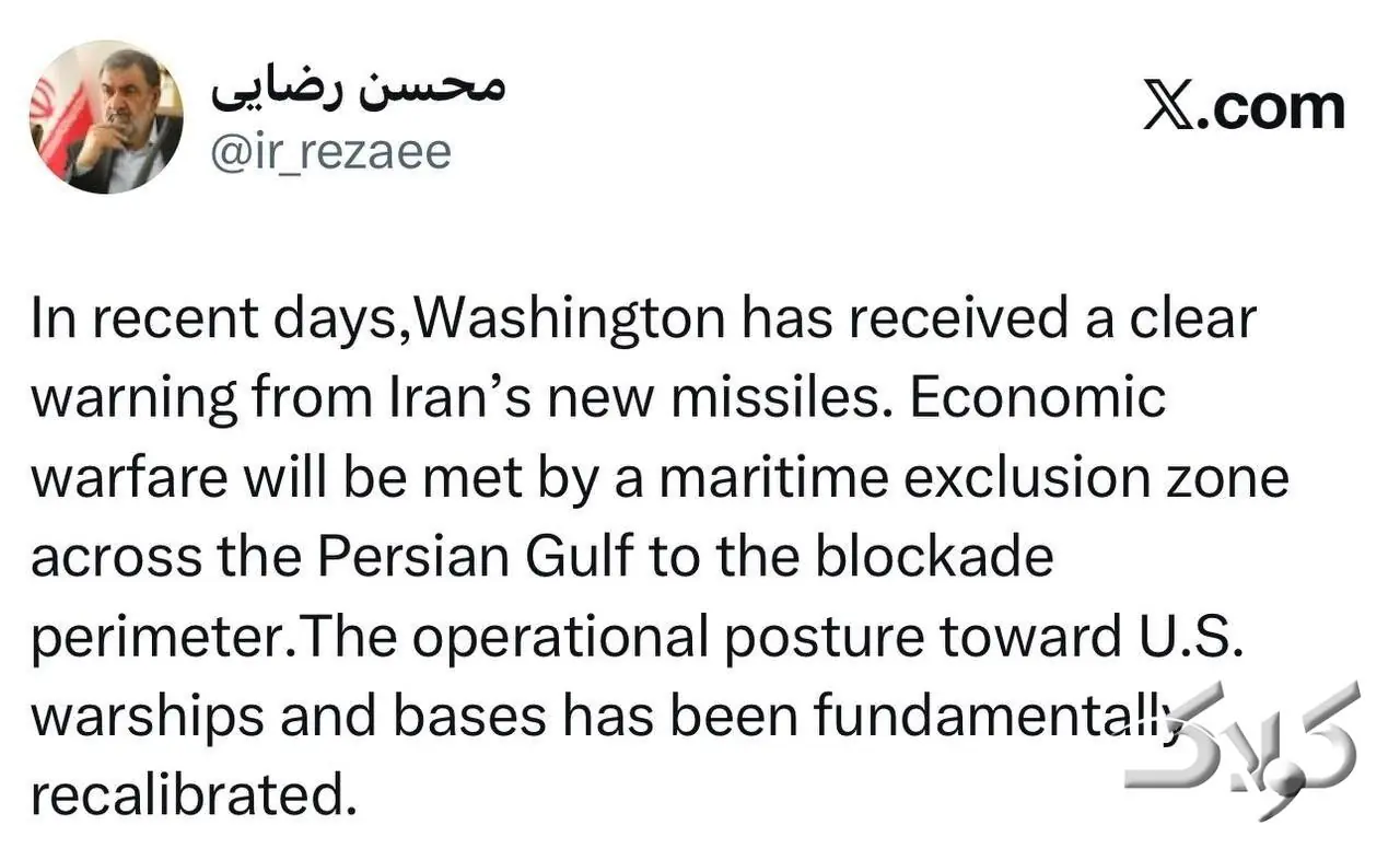 سرلشگر محسن رضایی؛موشکهای جدید ایران، هشدار واضح برای واشنگتن - مجله اینترنتی کولاک