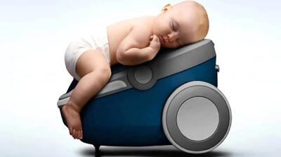  100 دقیقه صدای جاروبرقی برای خواباندن نوزاد