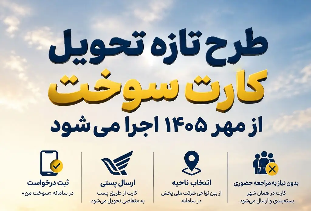  طرح تازه تحویل کارت سوخت