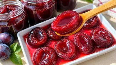  طرز تهیه مربای آلو قرمز؛ خوش رنگ، دانه دانه و بدون له شدن