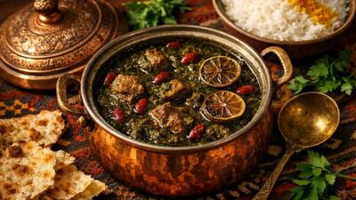 طرز تهیه قورمه سبزی تهرانی؛ خورش اصیل و جاافتاده با عطر بی نظیر