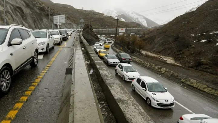  ترافیک سنگین در جاده چالوس و آزادراه تهران-شمال
