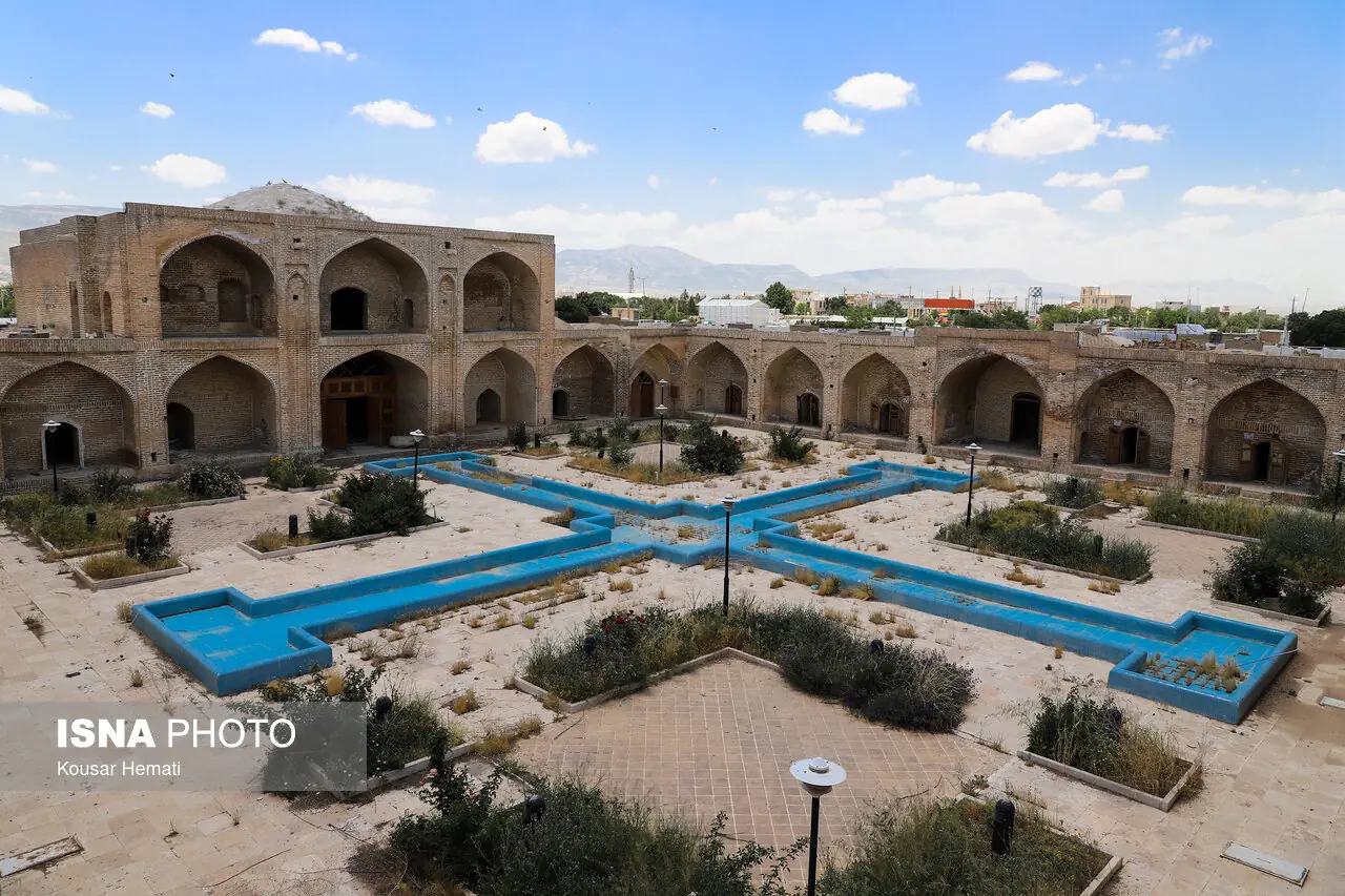 وضعیت نابسامان کاروانسرای شاه عباسی - کرمانشاه