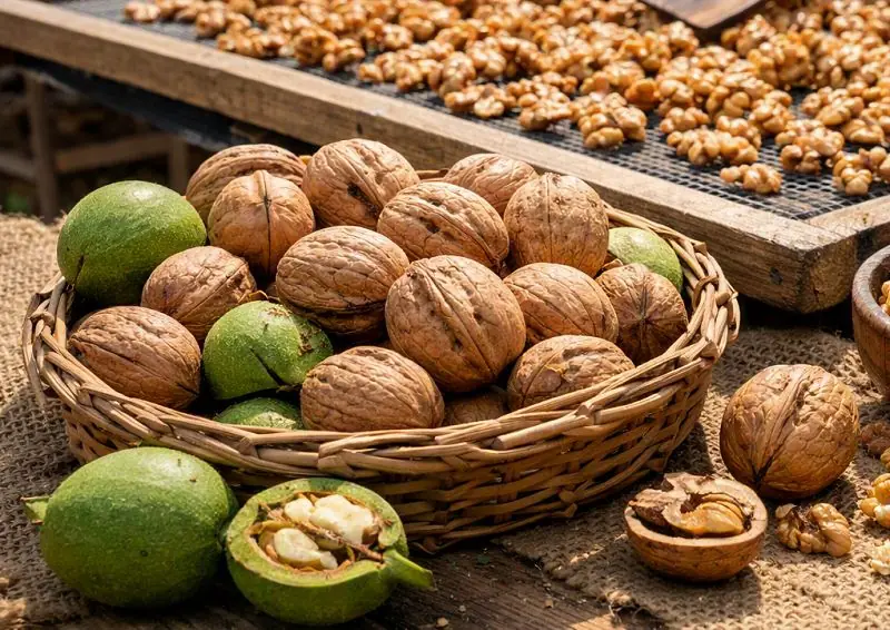 روش خشک کردن گردو تازه؛ چگونه گردو را بدون کپک خشک کنیم؟