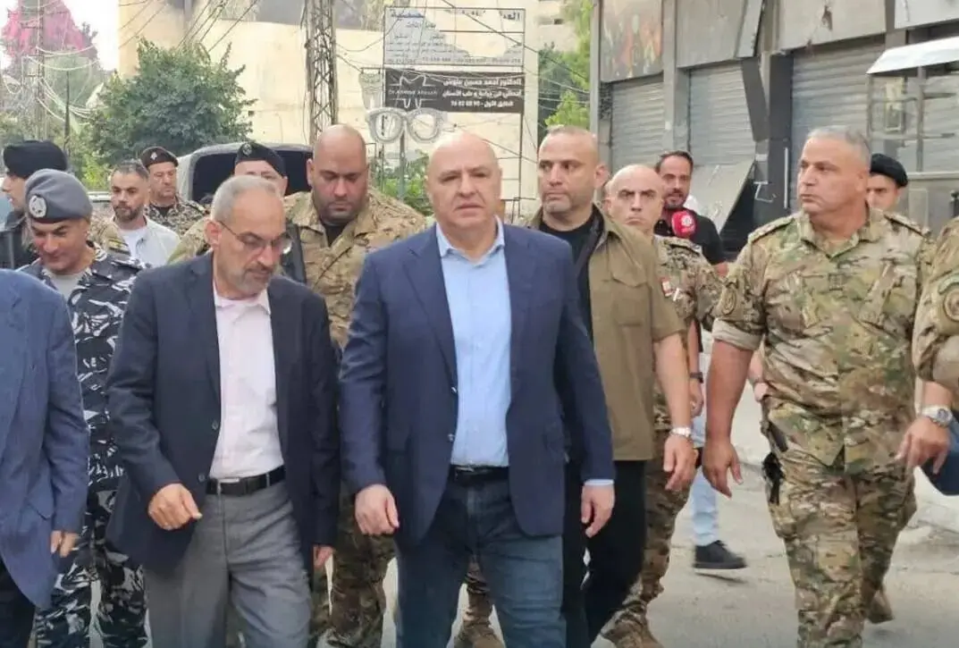 سفر سرزده رئیسجمهور و فرمانده ارتش لبنان به نبطیه+ تصاویر
