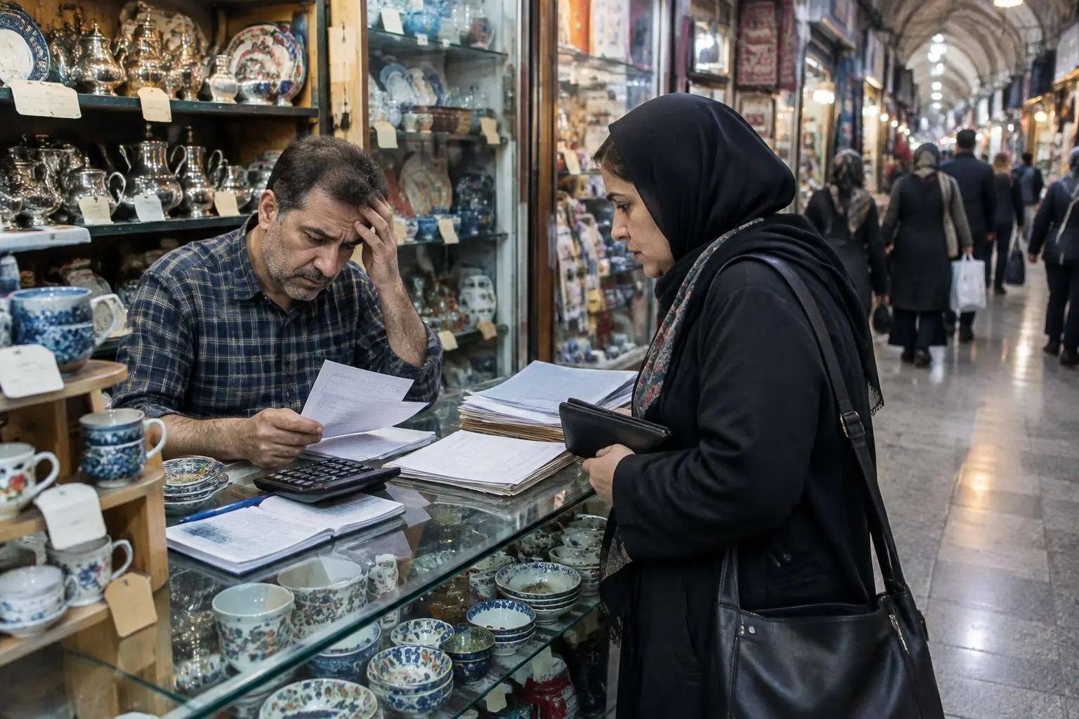 وقتی اجاره مغازه از جیب مردم پرداخت می شود / بازار خوابید، اجاره بیدار ماند؛ مردم تاوان رکود مغازه ها را می دهند