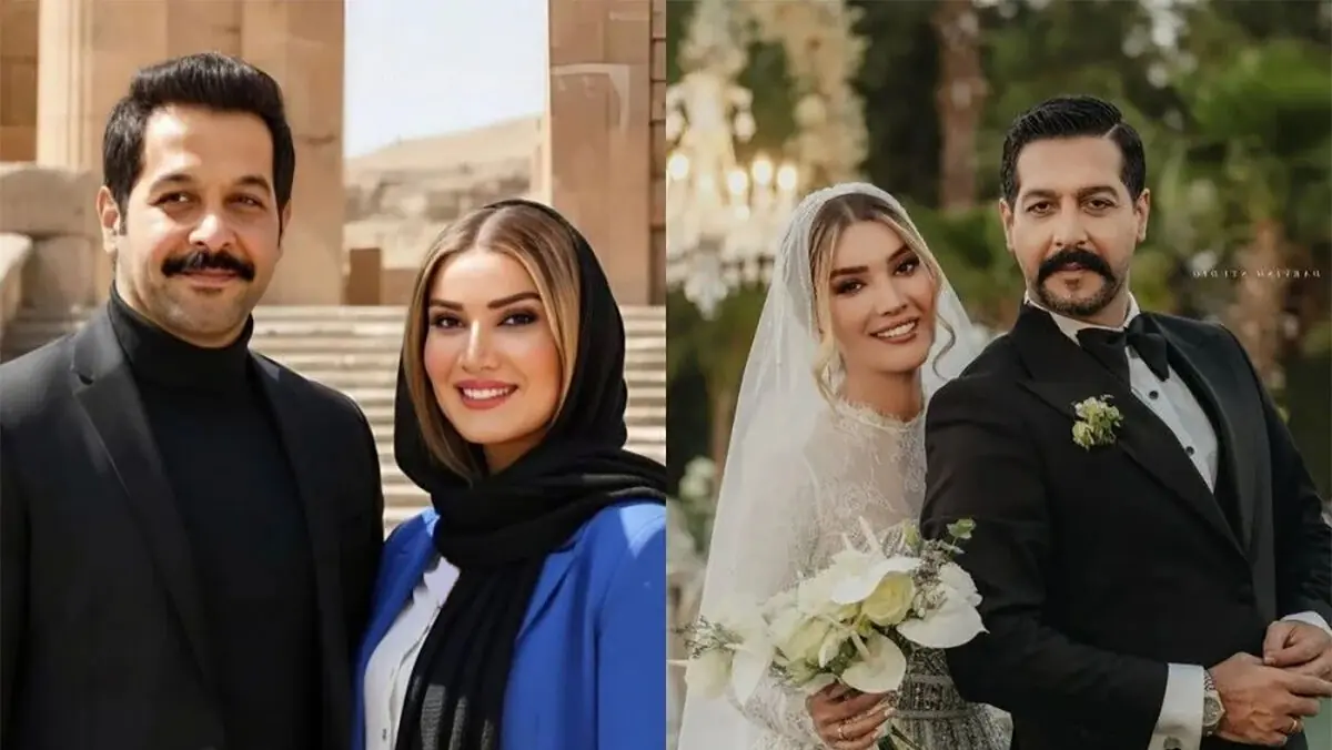فیلم/ رونمایی متین ستوده از آوازخوانی عاشقانه کامران تفتی در لباس دامادی به مناسبت سالگرد ازدواجشان / میگم تموم شاعرا برای تو غزل بگن