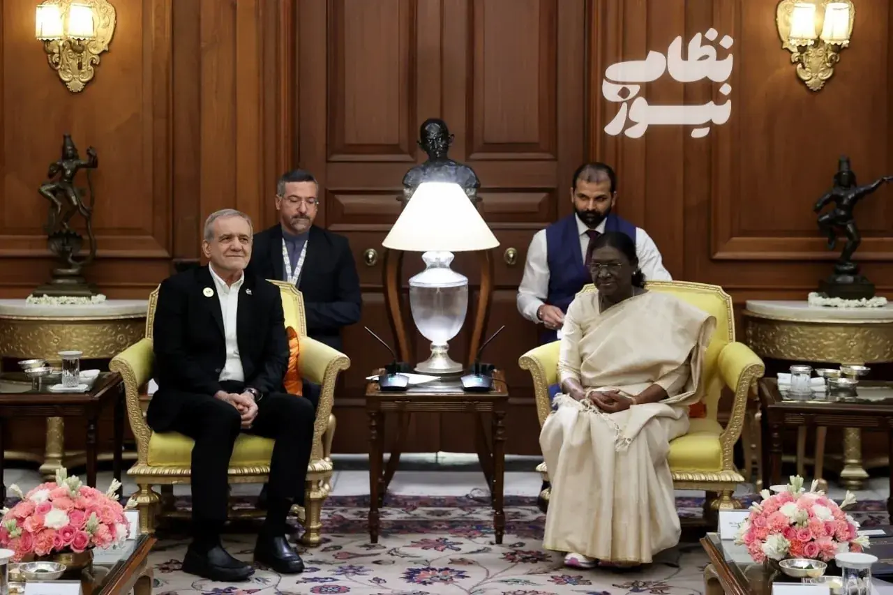  دیدار پزشکیان با رئیس‌جمهور هند