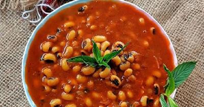 خوراک لوبیا چشم بلبلی کاملا رژیمی | آخرین خبر