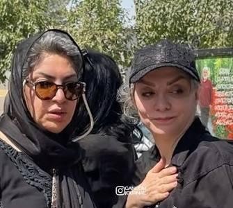 بیقراری حمیرا ریاضی در مراسم تشییع پیکر مادرش | آخرین خبر