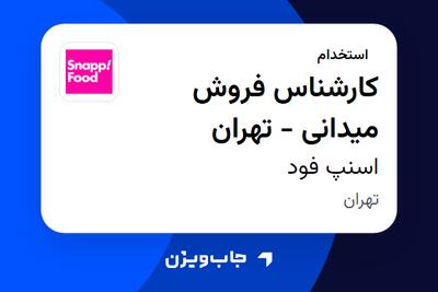  استخدام کارشناس فروش میدانی - تهران در اسنپ فود