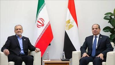  جزئیات رایزنی رئیس جمهور ایران و مصر
