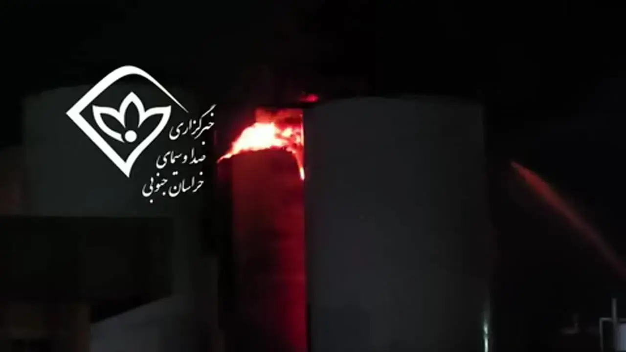 آتشسوزی در واحد فراوری روغن خودرو طبس