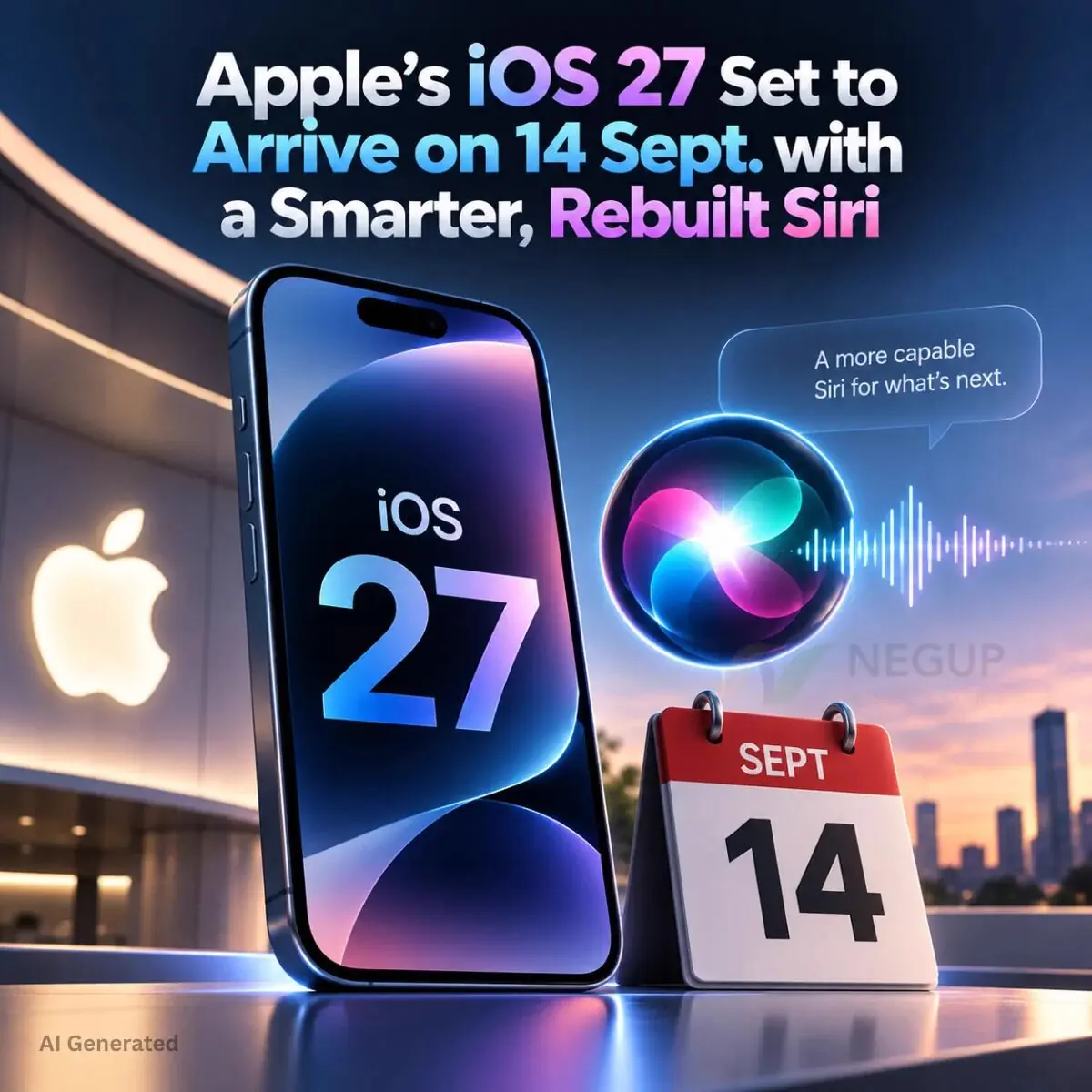 اپل امروز iOS ۲۷ را با نسل تازه Siri منتشر میکند | آیفون حالا بهتر حرف کاربران را متوجه میشود