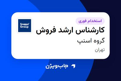 استخدام کارشناس ارشد فروش در گروه اسنپ