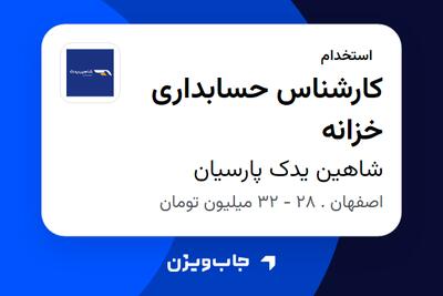 استخدام کارشناس حسابداری خزانه در شاهین یدک پارسیان