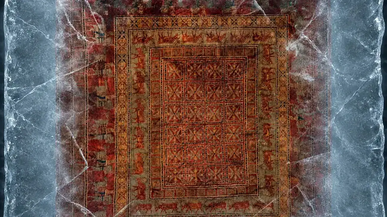  قدیمی‌ ترین فرش دنیا را ببینید؛ ۳۶۰۰ گره از دل تاریخ