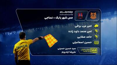  کارشناسی داوری دیدار مس شهربابک و نساجی