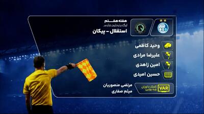 کارشناسی داوری دیدار استقلال و پیکان