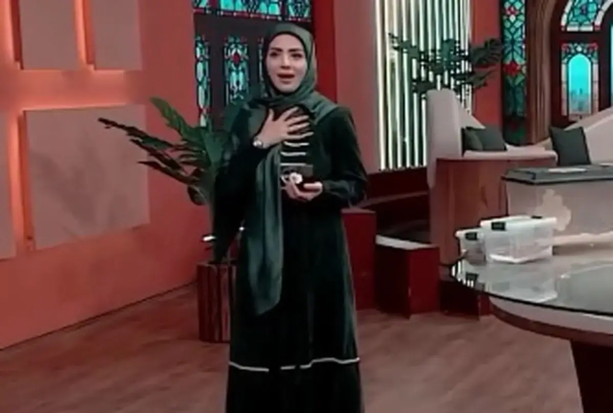  زهره ترک شدن مبینا نصیری روی آنتن زنده تلویزیون!