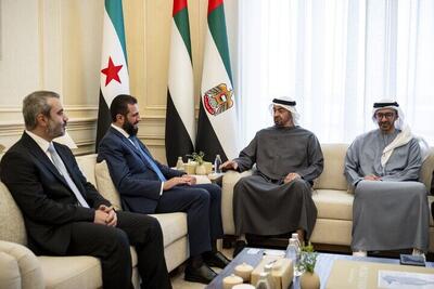  جولانی با رئیس امارات دیدار کرد