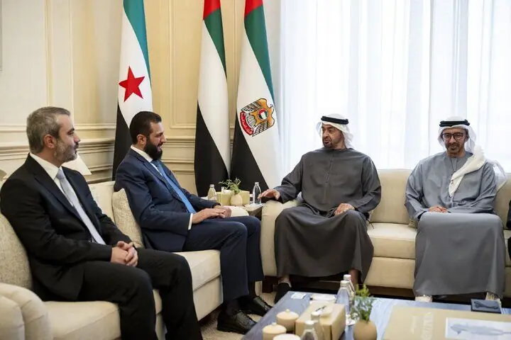  جولانی با رئیس امارات دیدار کرد