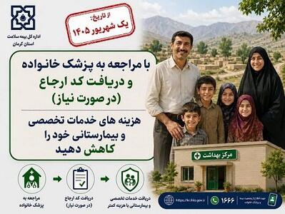 بیمهشدگان روستایی برای دریافت خدمات تخصصی و فوق تخصصی باید نظام ارجاع را رعایت کنند