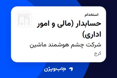 استخدام حسابدار (مالی و امور اداری) - خانم در شرکت چشم هوشمند ماشین