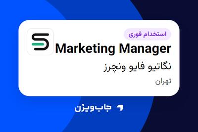  استخدام Marketing Manager در نگاتیو فایو ونچرز