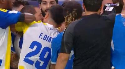  درگیری‌ در دیدار الهلال و الغرافه