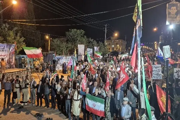  تجمع مردم یاسوج در صد و نود و نهمین شب اقتدار