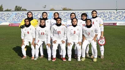 توقف دخنران نوجوان ایران برابر قرقیزستان
