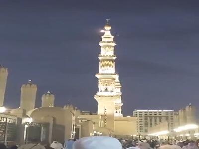 لحظه رهگیری موشک بالستیک حوثیها توسط سامانه پاتریوت بر فراز مکه | آخرین خبر