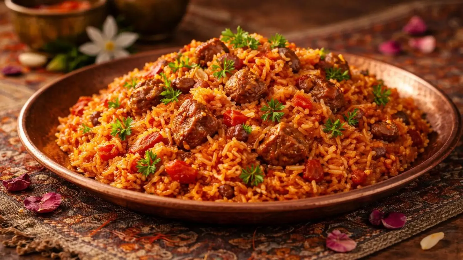 طرز تهیه استانبولی پلو با گوشت چرخ کرده؛ خوش رنگ، خوش عطر و مجلسی