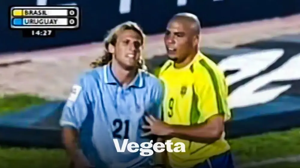  تقابل جذاب رونالدو و فورلان در سال 2003