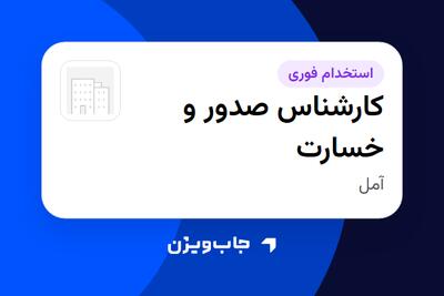  استخدام کارشناس صدور و خسارت در سازمانی فعال در حوزه بیمه