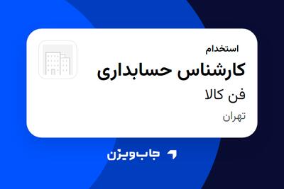 استخدام کارشناس حسابداری - آقا در فن کالا