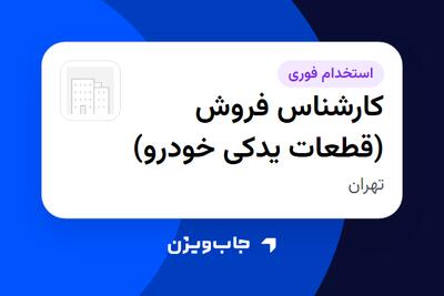 استخدام کارشناس فروش (قطعات یدکی خودرو) در سازمانی فعال در حوزه خودرو و صنایع وابسته