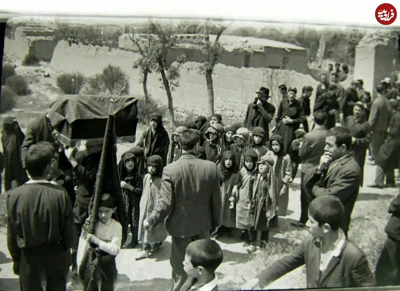 دسته عزاداری اردبیلیها در شمیران سال ۱۳۴۰ / عکس