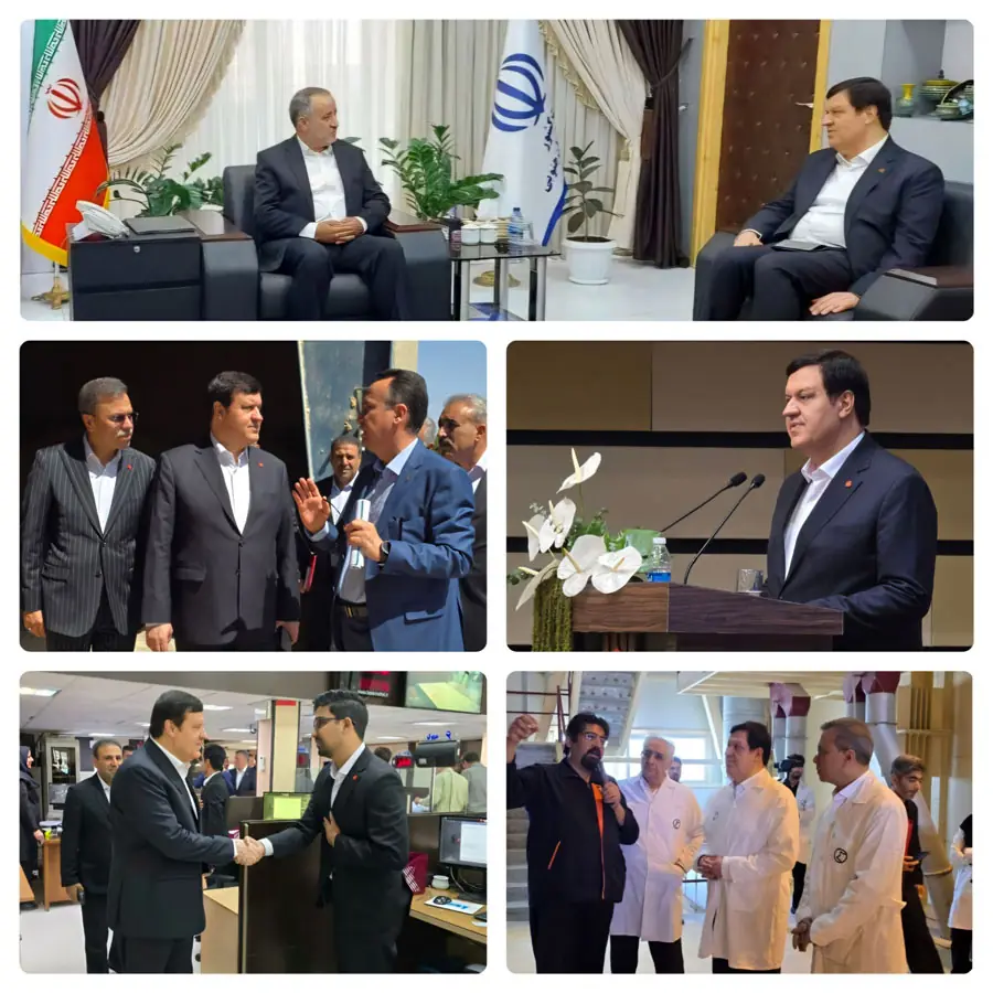  دیدار مدیرعامل بانک ملت با استاندار خراسان جنوبی و بازدید از چند شرکت تولیدی و شعب بانک در استان