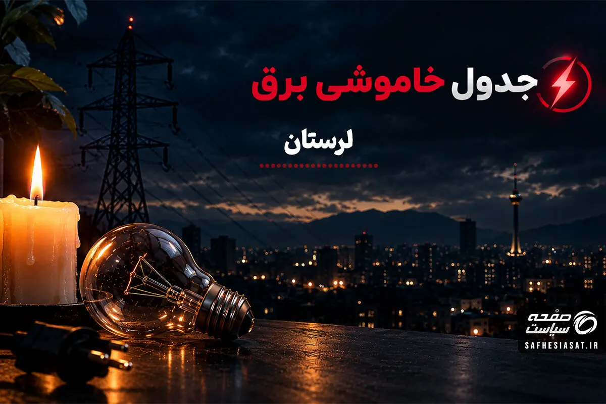  جدول قطعی برق لرستان فردا پنج شنبه 26 شهریور 1405 | برنامه خاموشی مناطق خرم آباد