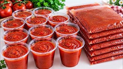  طرز تهیه سس گوجه و فلفل برای فریزر؛ روش آسان نگهداری گوجه برای زمستان