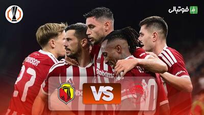 خلاصه بازی المپیاکوس 2-1 جاگیلونیا