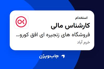 استخدام کارشناس مالی - آقا در فروشگاه های زنجیره ای افق کوروش