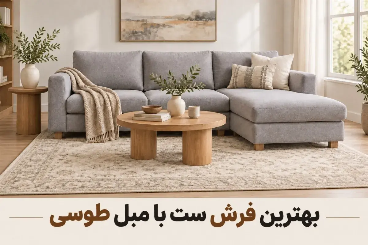 مبلمان طوسی با چه فرشهایی ست میشه؟ + عکس