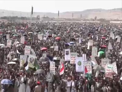راهپیمایی گسترده مردم یمن در حمایت از نیروهای مسلح این کشور | آخرین خبر