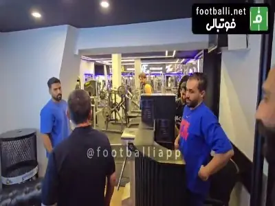  حضور امیرقلعه نویی در سالن بدنسازی فرشید باقری | آخرین خبر