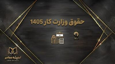  حقوق وزارت کار ۱۴۰۵؛ جدول کامل حداقل حقوق کارگران، حق مسکن، بن کارگری و حق اولاد