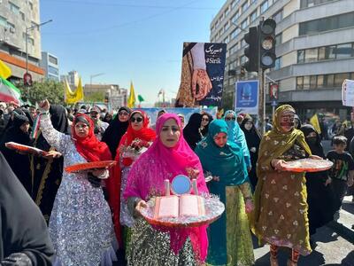  تصاویری از مراسم امروز تهران که مورد توجه قرار گرفت